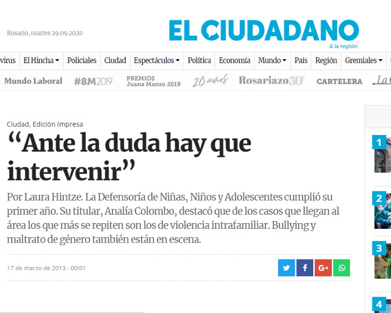 "Ante la duda hay que intervenir"